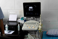old ultrasound machine at rural hospital