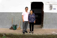 Henry and his mother outside his childhood home